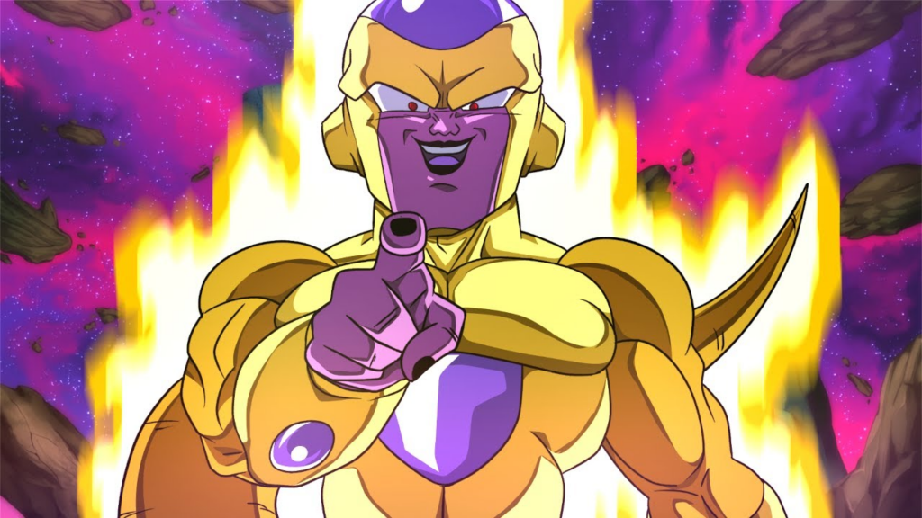 Dragon Ball Super Transformação Freeza Dourado