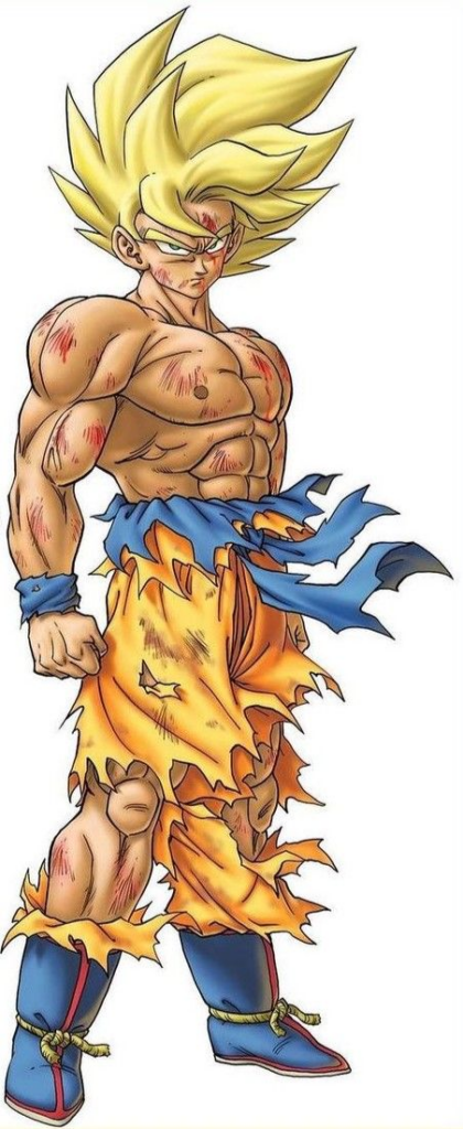 Dragon Ball Z Goku se transforma saiyajin pela primeira vez