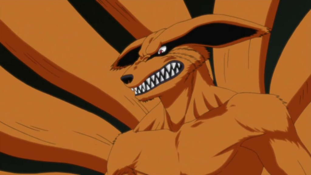 Naruto a raposa lendária Kurama