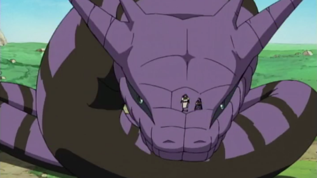 Naruto invoçoes de Orochimaru e sasuke